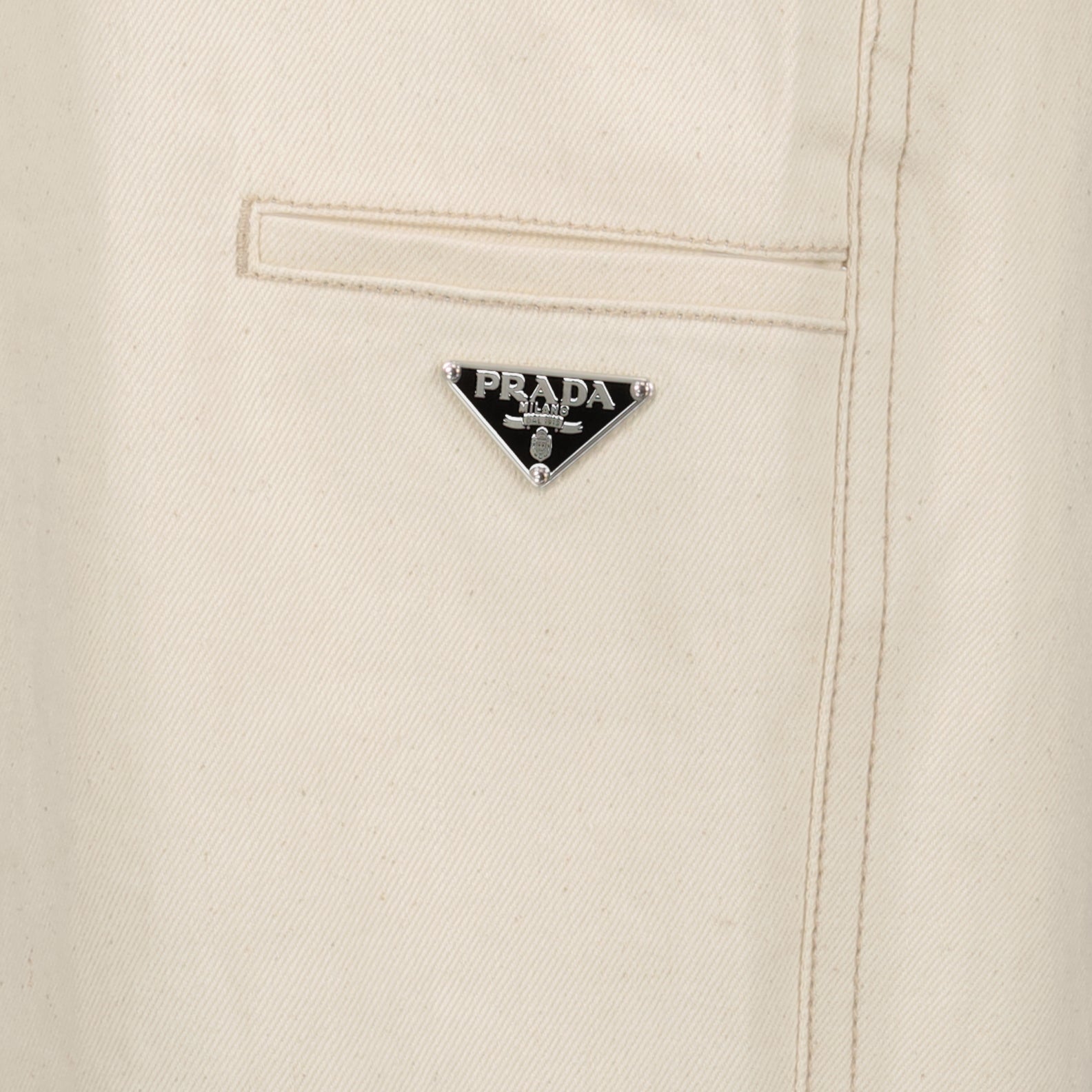 Pants Jeans Prada White Man