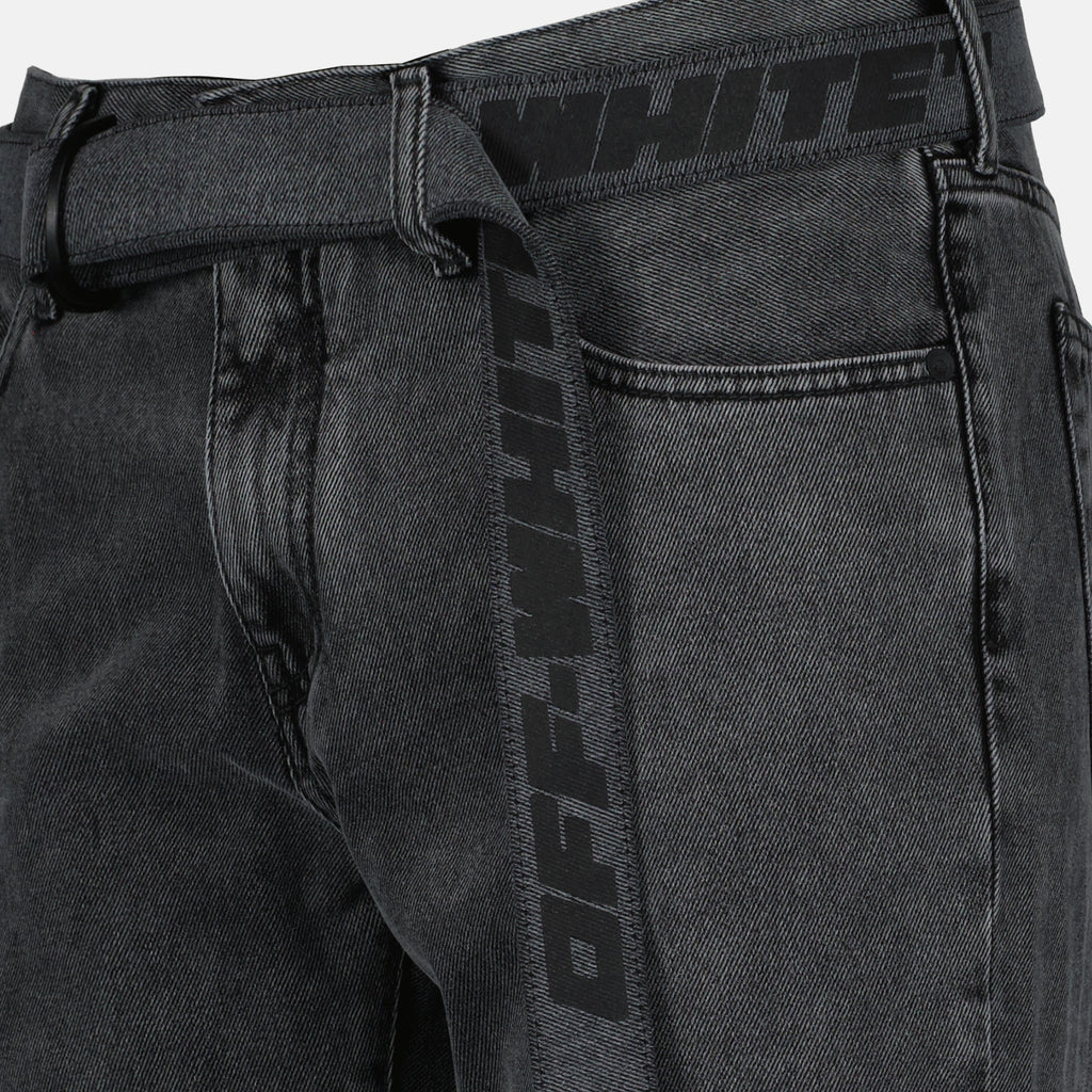 Pants Industrial jeans pants Off-White Gray Man