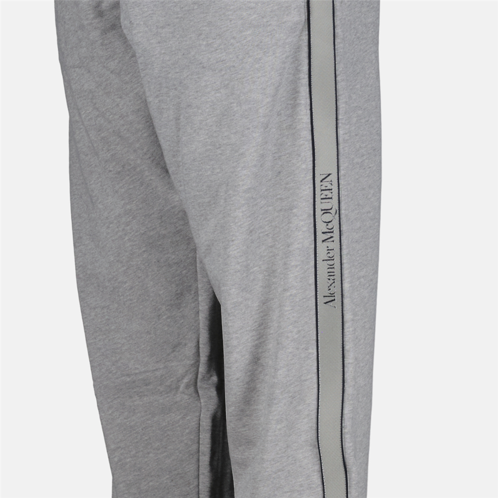 Pants Band logo jogging pants Alexander McQueen Gray Man