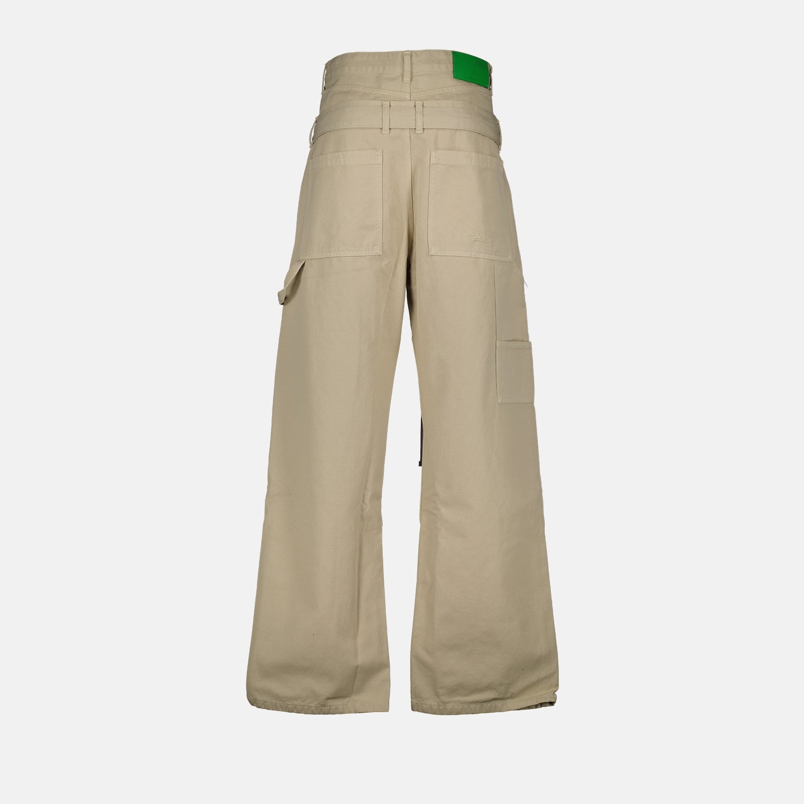 Pants Large pants Off-White Beige Man