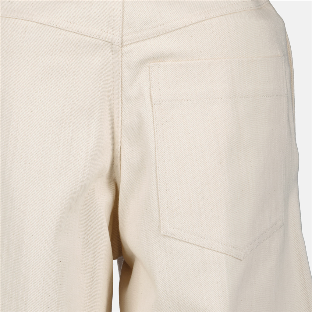 Pants Wide Trousers Moncler Genius Beige Women