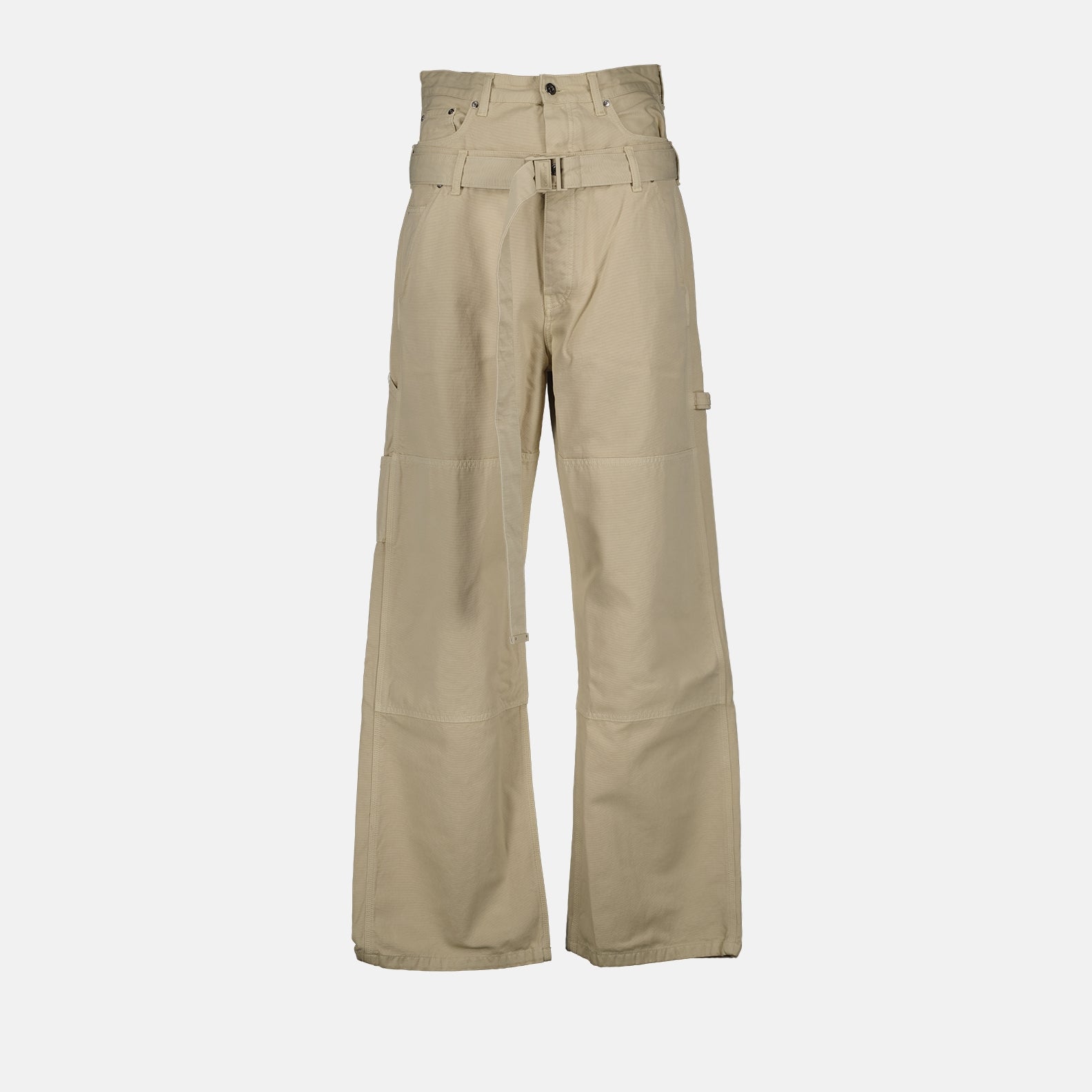 Pants Large pants Off-White Beige Man