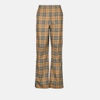 Pantaloni Pantalon à carreaux Burberry Marrone Femme