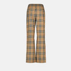 Pantaloni Pantalon à carreaux Burberry Marrone Femme