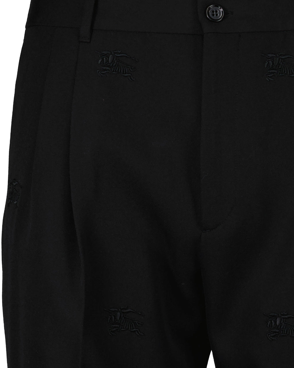 Pantalones Pantalon à pinces Burberry Negro Homme