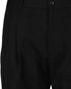 Pantalones Pantalon à pinces Burberry Negro Homme
