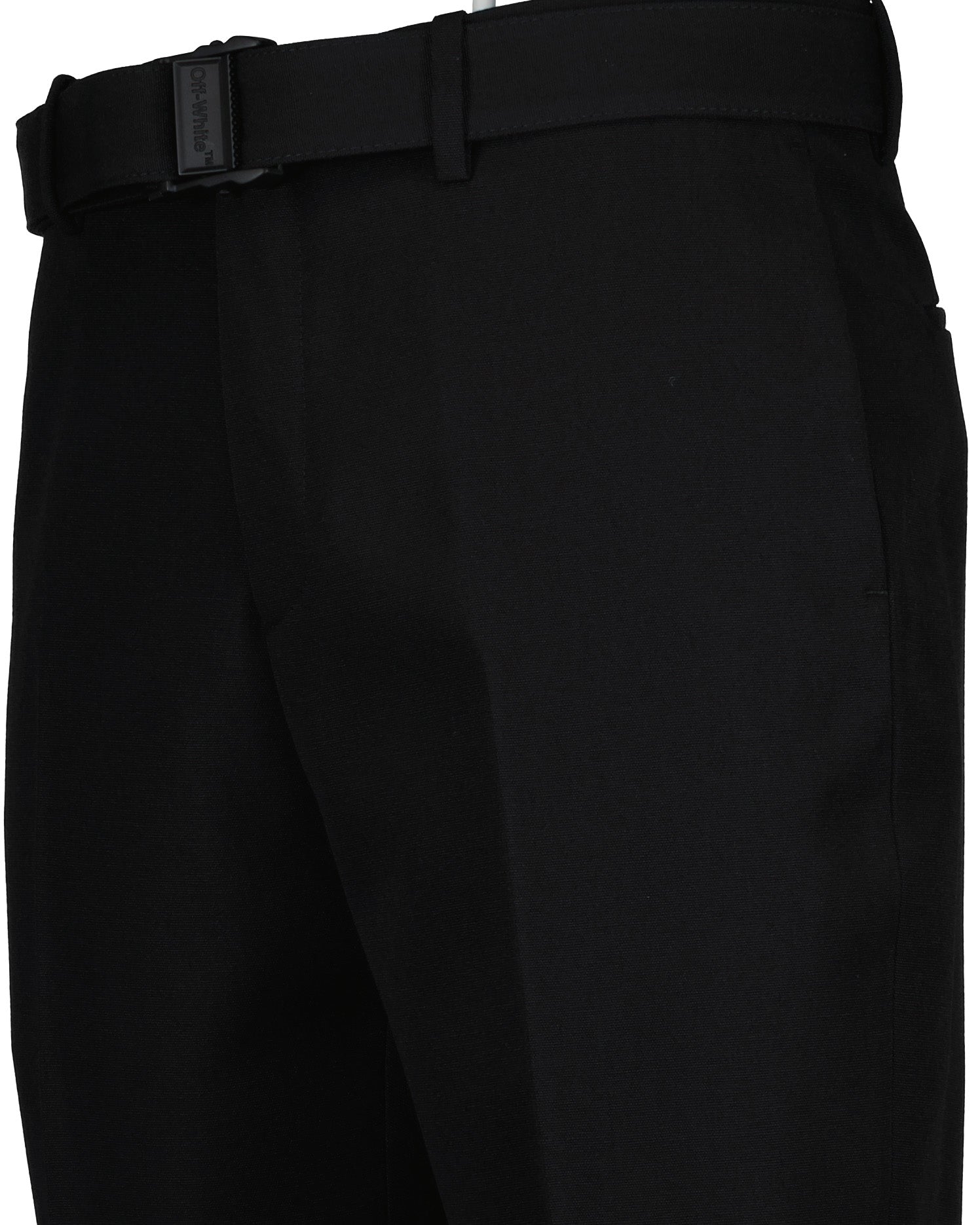 パンツ バックルパンツ Off-White 黒 男