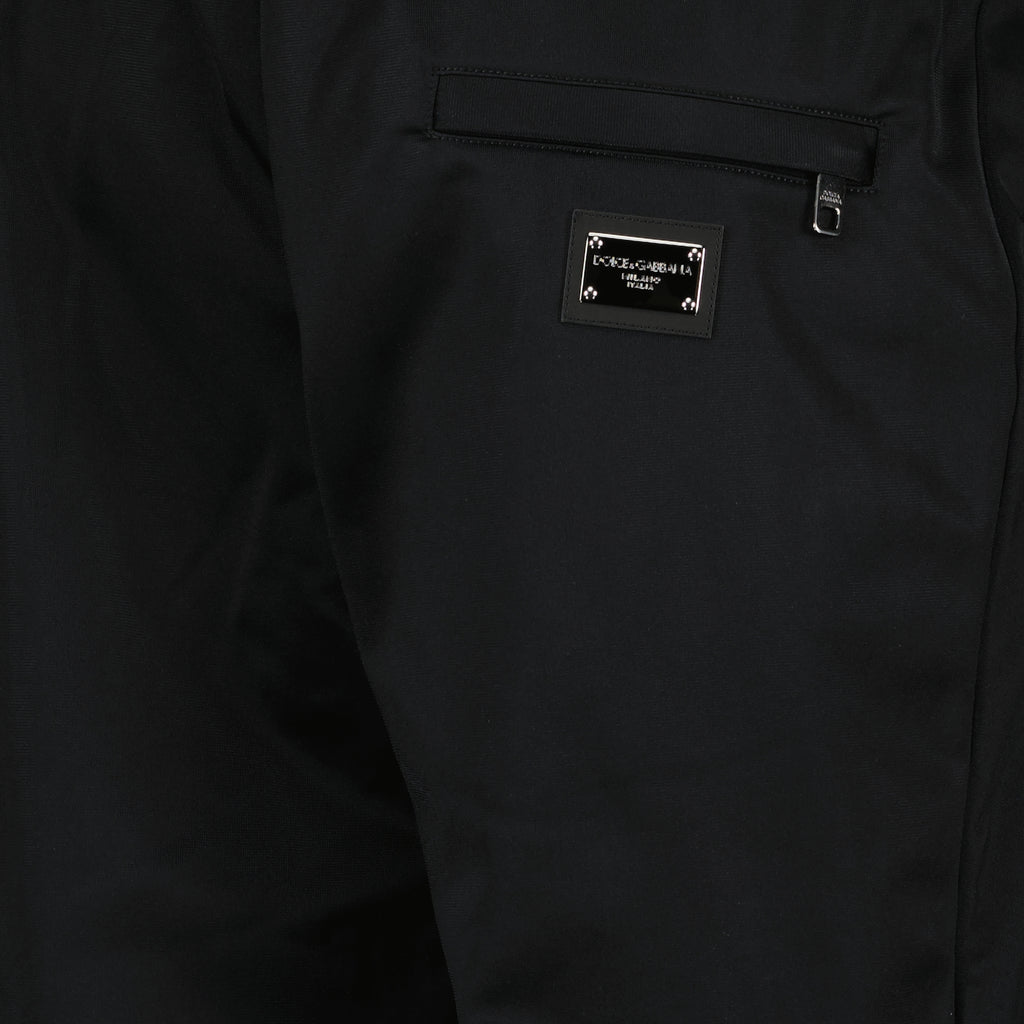 Pantalones Pantalon plaque à logo Dolce & Gabbana Negro Homme