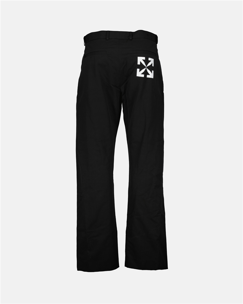 Pants Single Arrow Trousers Off-White Black Man