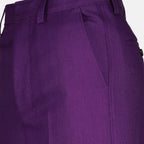 Pantalones Pantalones Plisados Ami PARIS Morado Unisex