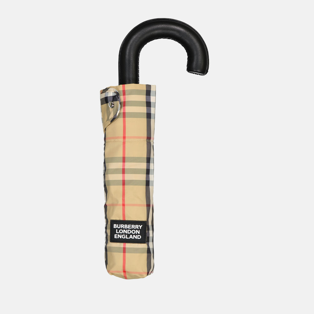 Lifestyle Checkered umbrella Burberry Beige Unisex