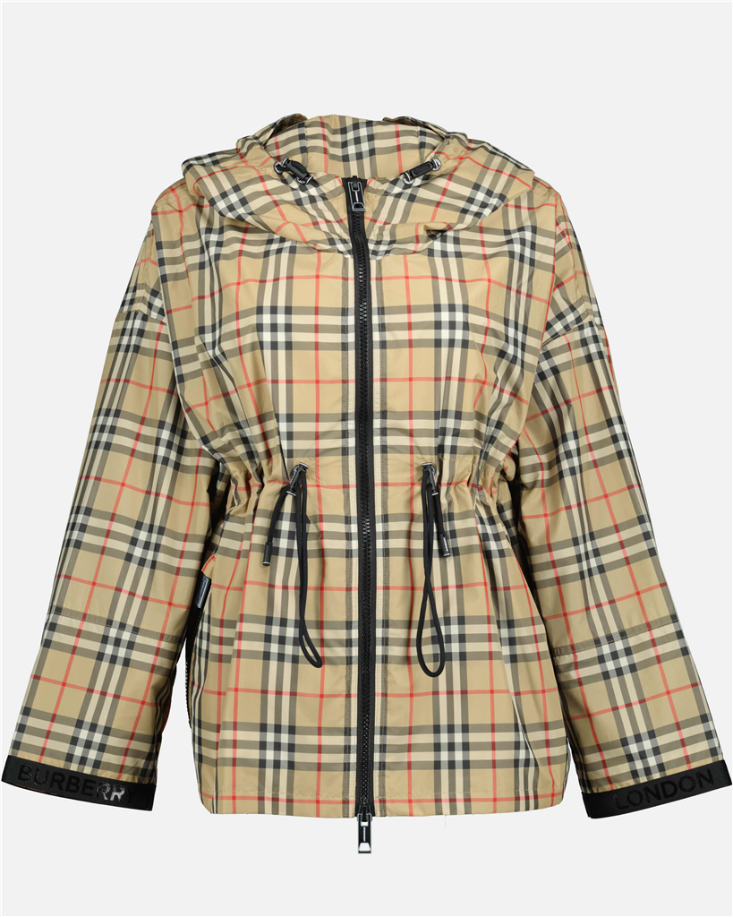 Parka à carreaux vintage