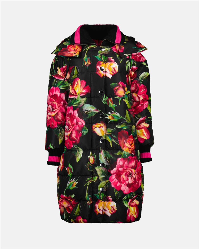 코트 Doudoune à imprimé fleurs Dolce & Gabbana 여러 가지 빛깔의 Femme