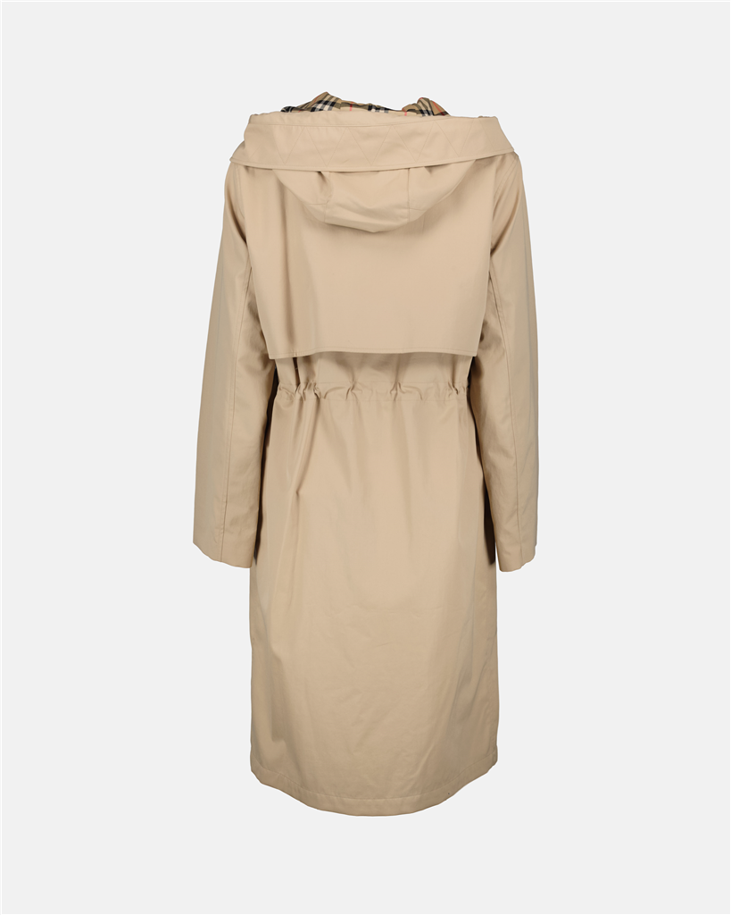 Casacos Parka Longa Burberry Bege Mulheres