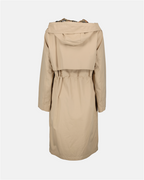 Casacos Parka Longa Burberry Bege Mulheres
