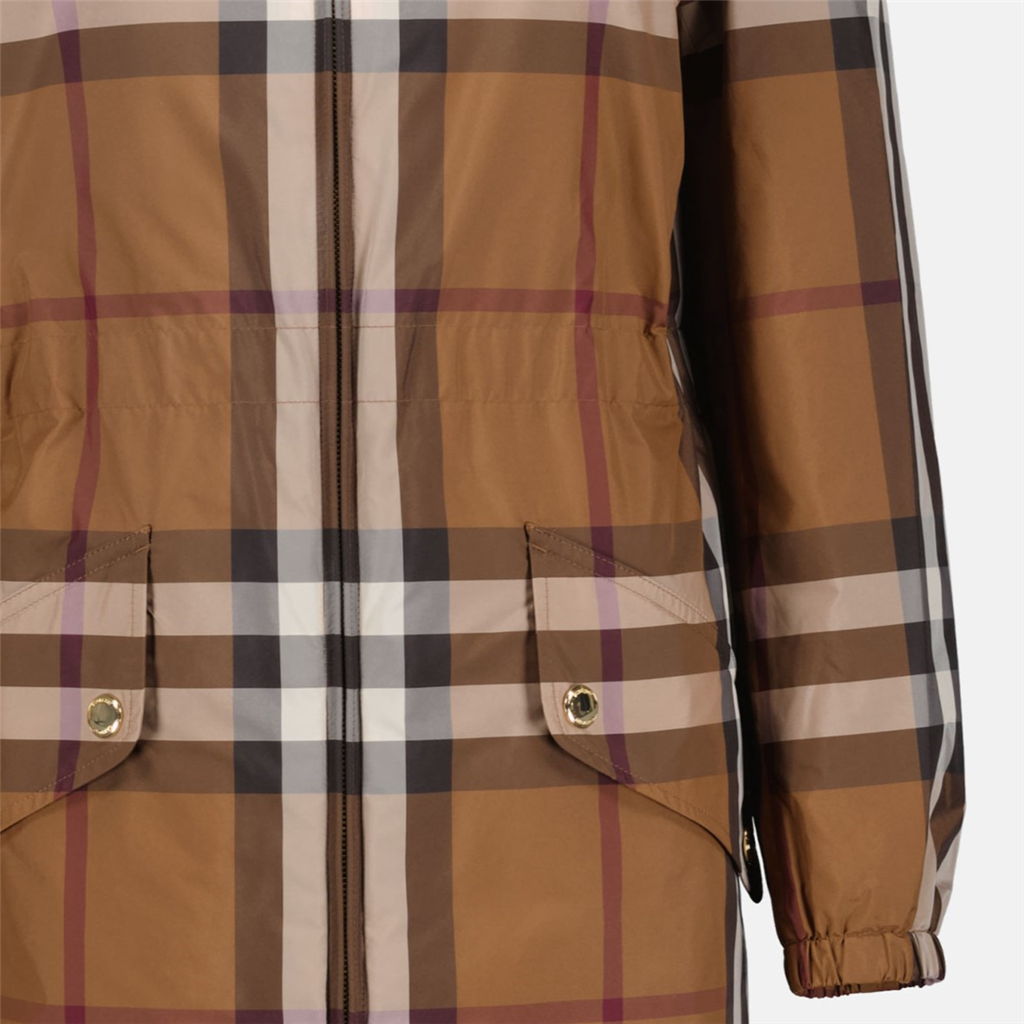 Coats Checked parka Burberry Brown Women