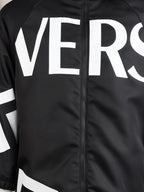 Clothing Greca parka Versace Black Kids