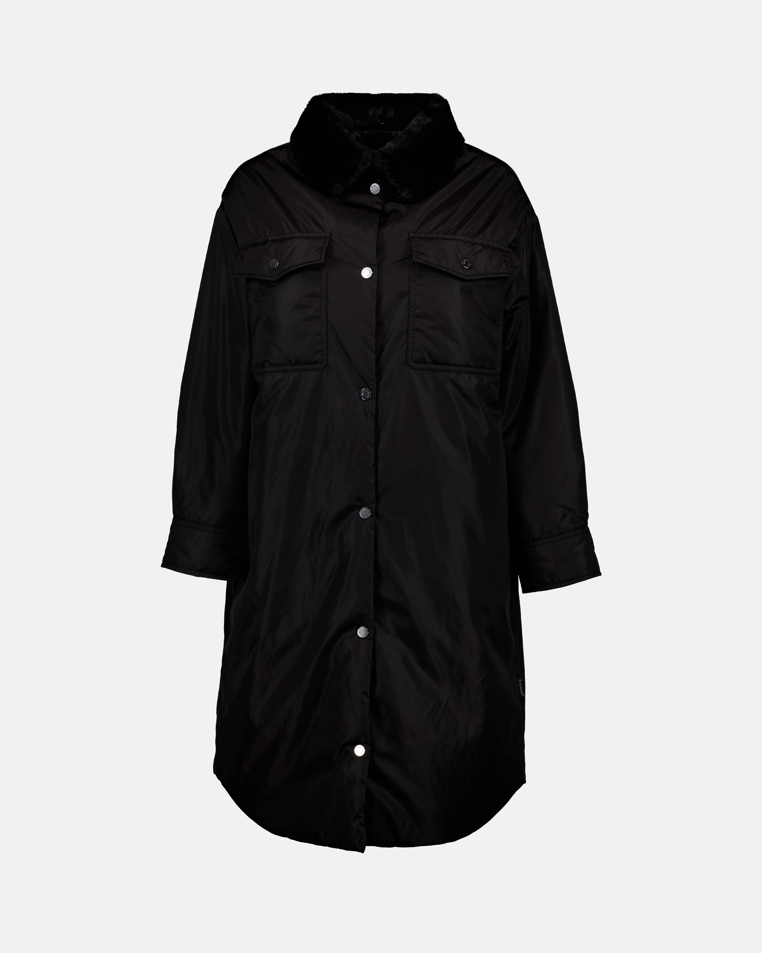 Coats Long parka Moncler Black Women