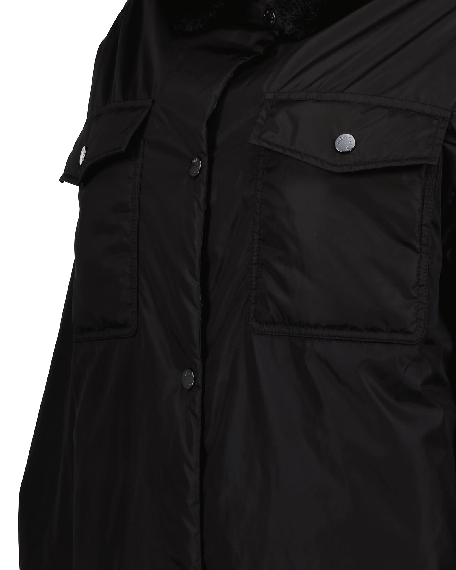 Coats Long parka Moncler Black Women