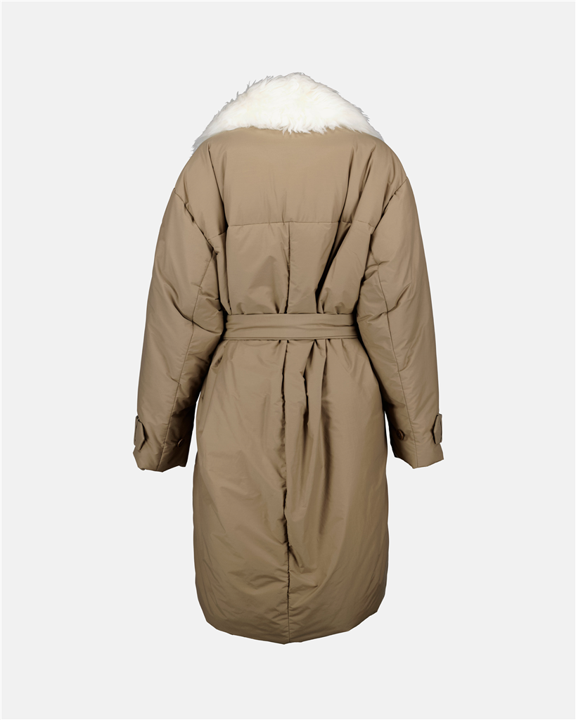 Coats Quilted Parka Stella McCartney Beige Women
