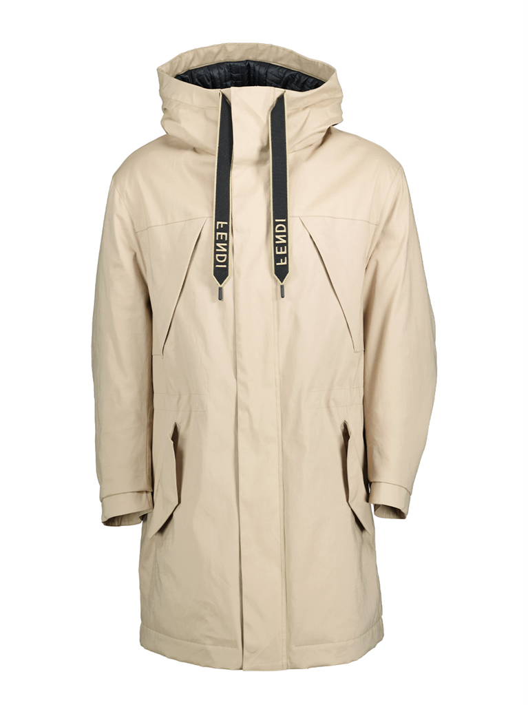 Coats Reversible parka Fendi Beige Man