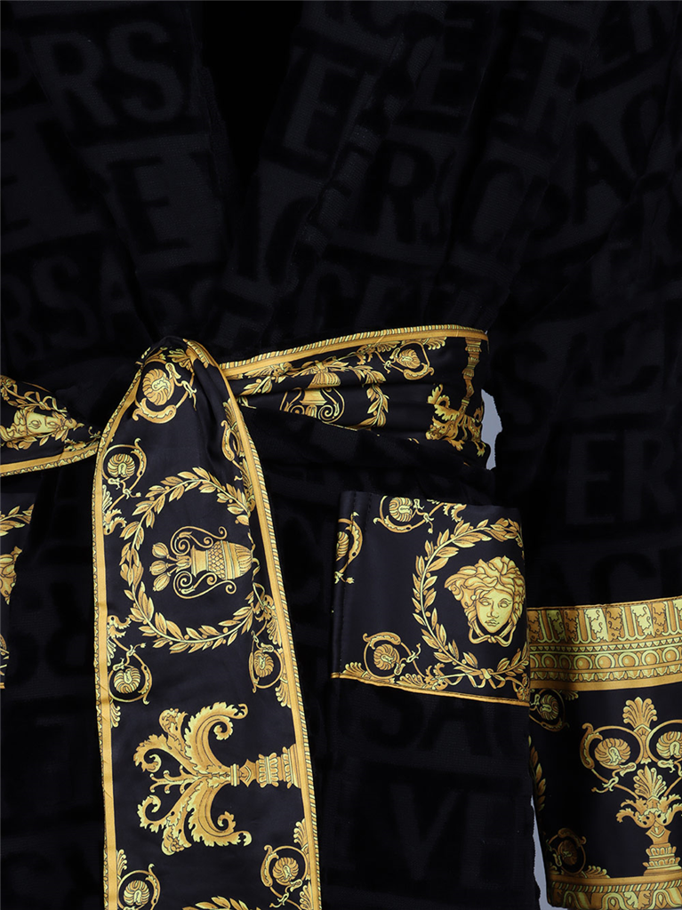 라이프스타일 Peignoir Barocco Versace 검은색 남여공용