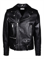 Coats Leather perfecto Saint Laurent Black Man