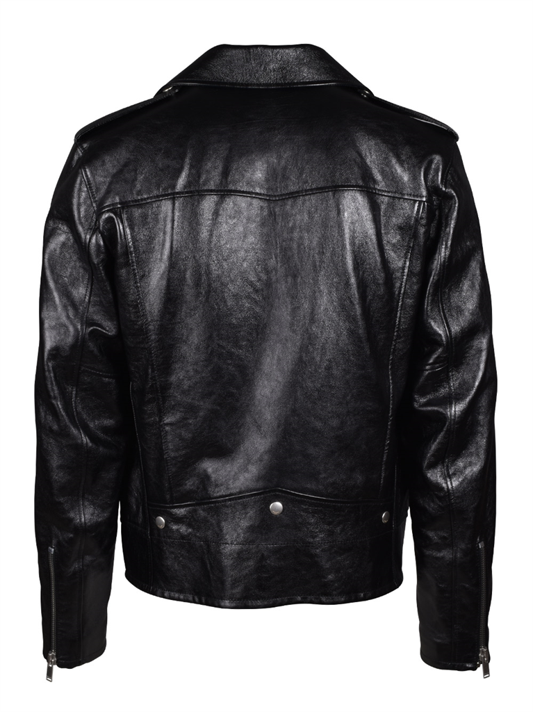코트 Perfecto en cuir Saint Laurent 검은색 Homme