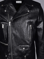 Coats Leather perfecto Saint Laurent Black Man