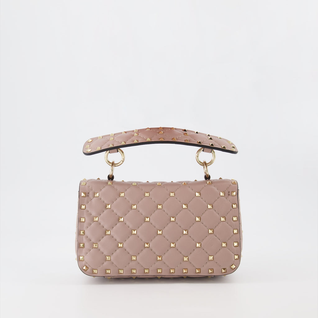 Borse a mano e a spalla Sac Rockstud Spike Valentino Garavani Beige Femme