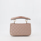 Borse a mano e a spalla Sac Rockstud Spike Valentino Garavani Beige Femme