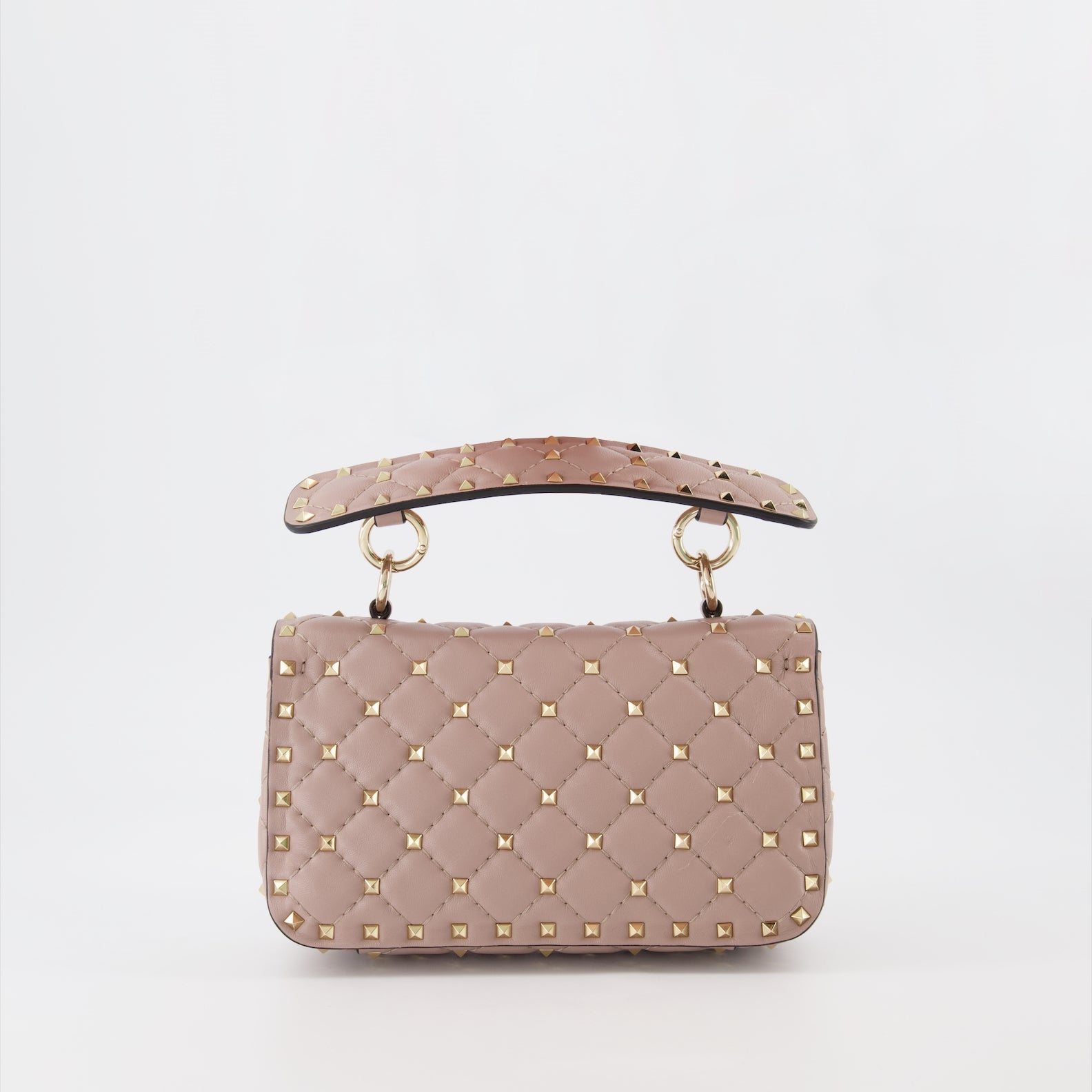 Borse a mano e a spalla Sac Rockstud Spike Valentino Garavani Beige Femme