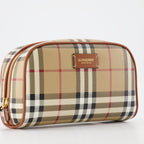 Pouches Small Check pouch Burberry Beige Women
