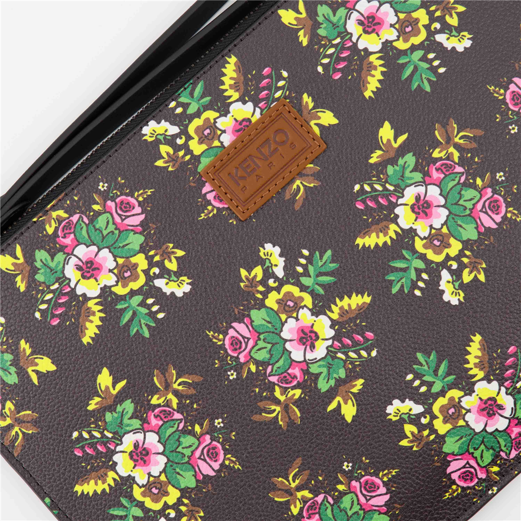 Bolsas de mão e de ombro Pochette à fleurs Noir Kenzo Preto Femme