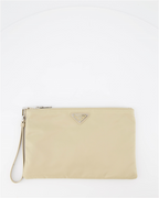 Pouches Re-Nylon Pouch Prada Beige Man