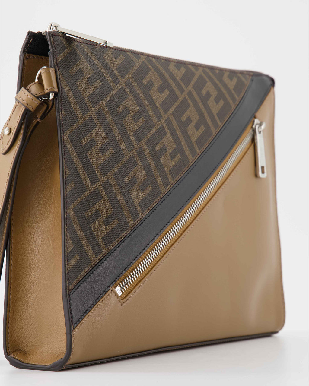 Pouches FF pouch Fendi Brown Man
