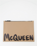 Bolsas pequenas Pochette Graffiti Alexander McQueen Bege Homme