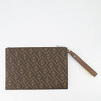 Bolsas pequenas Pochette plate Fendi Marrom Homme