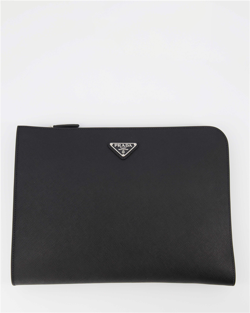 Bolsitas Pochette Saffiano Prada Negro Homme