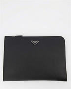 Bolsitas Pochette Saffiano Prada Negro Homme