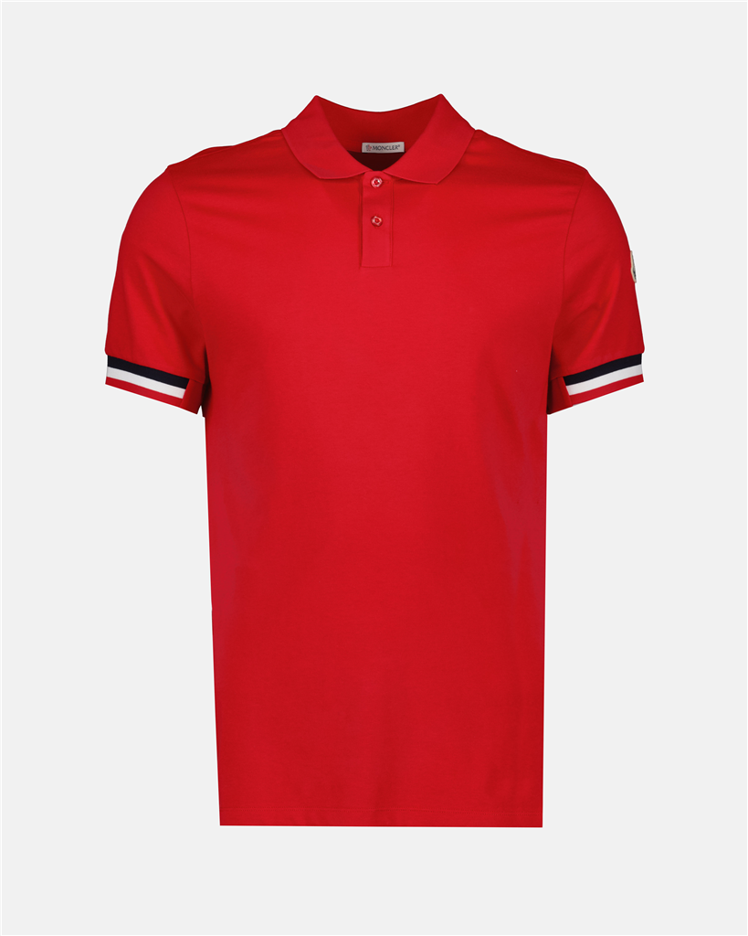 Polos Polo à liseré Moncler Rojo Homme