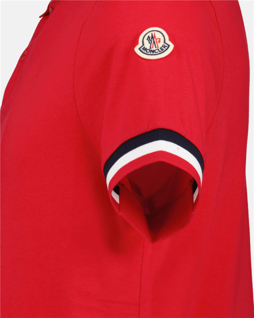 Polos Polo à liseré Moncler Rojo Homme