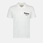 Polo à logo blanc
