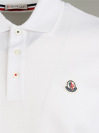 Polo shirts Logo polo shirt Moncler White Man