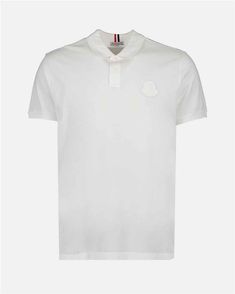 Polos Polo à logo Moncler Blanco Homme