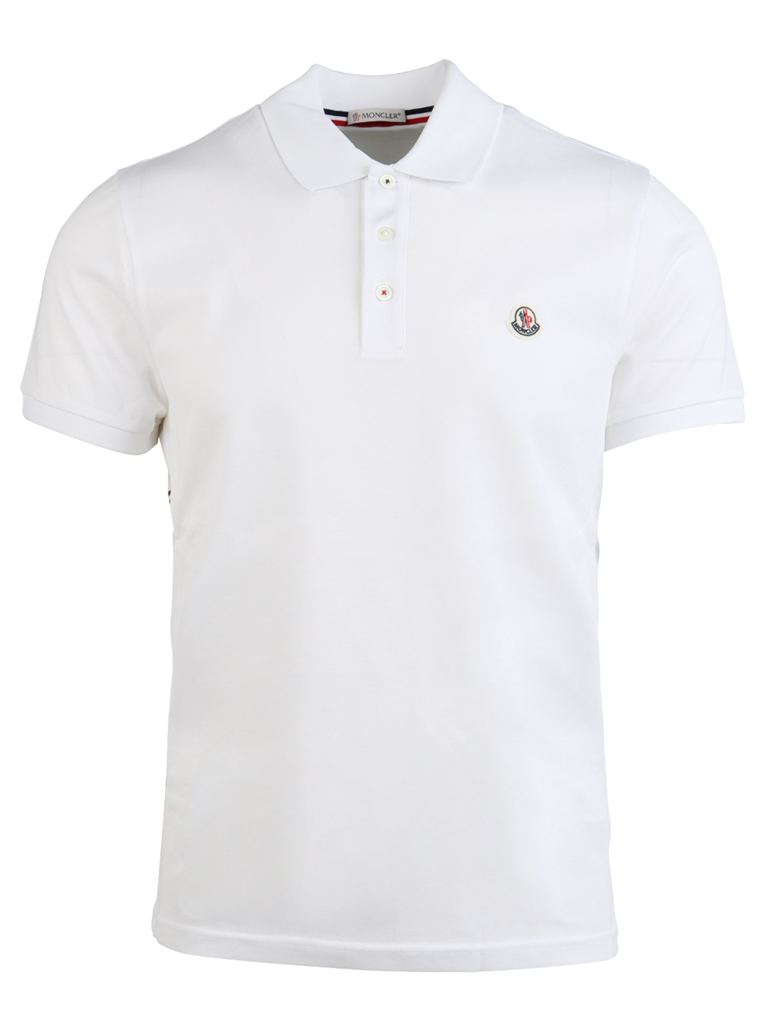 Polos Polo à logo Moncler Blanco Homme