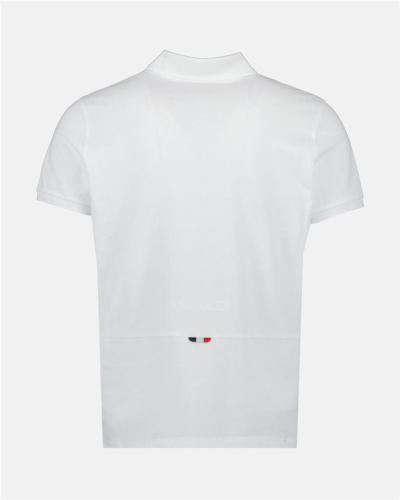 Polos Polo à logo Moncler Blanco Homme
