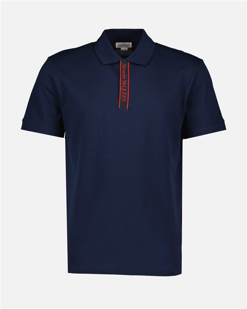 Polos Polo à logo Alexander McQueen Azul Homme
