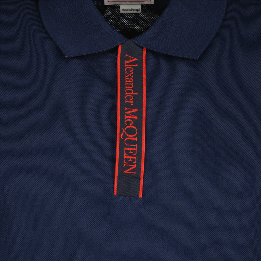 Polos Polo à logo Alexander McQueen Azul Homme