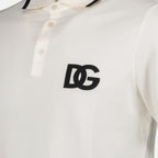 Polos Polo à logo brodé Dolce & Gabbana Blanco Homme